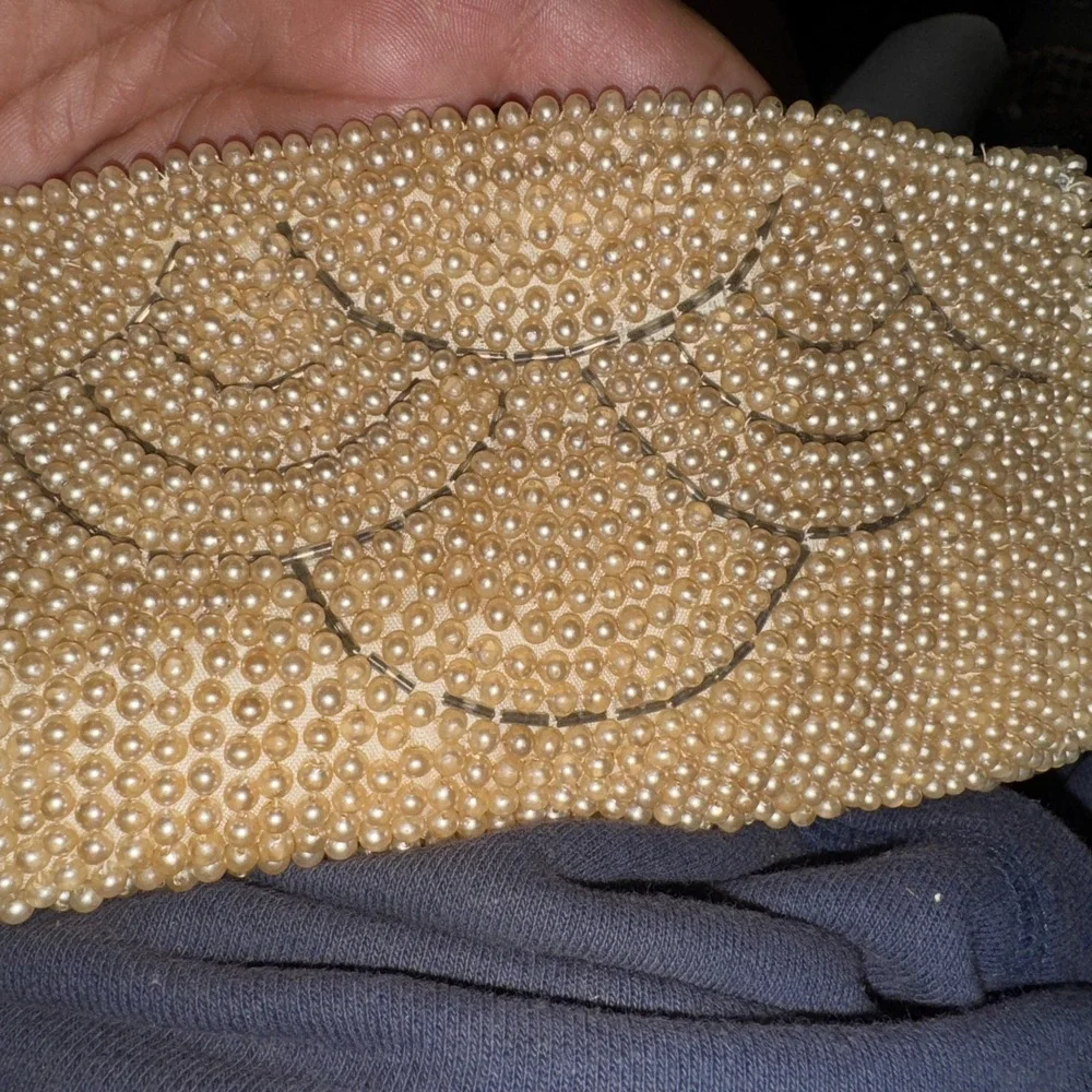 Vintage‎ 1940s Art Deco Retro Beaded MCM Clutch Style Purse Handbag